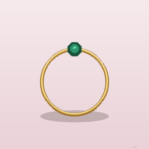 Bague Pierre Verte