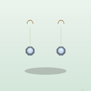 Boucles Goutte Cristal