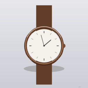 Montre Cuir Vintage