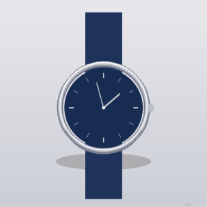 Montre Homme Acier Bleu